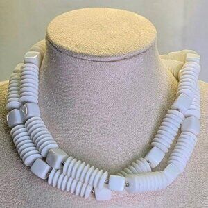3 for $30 vintage Elegant White and Gold Beaded Necklace